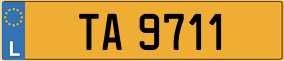 Truck License Plate